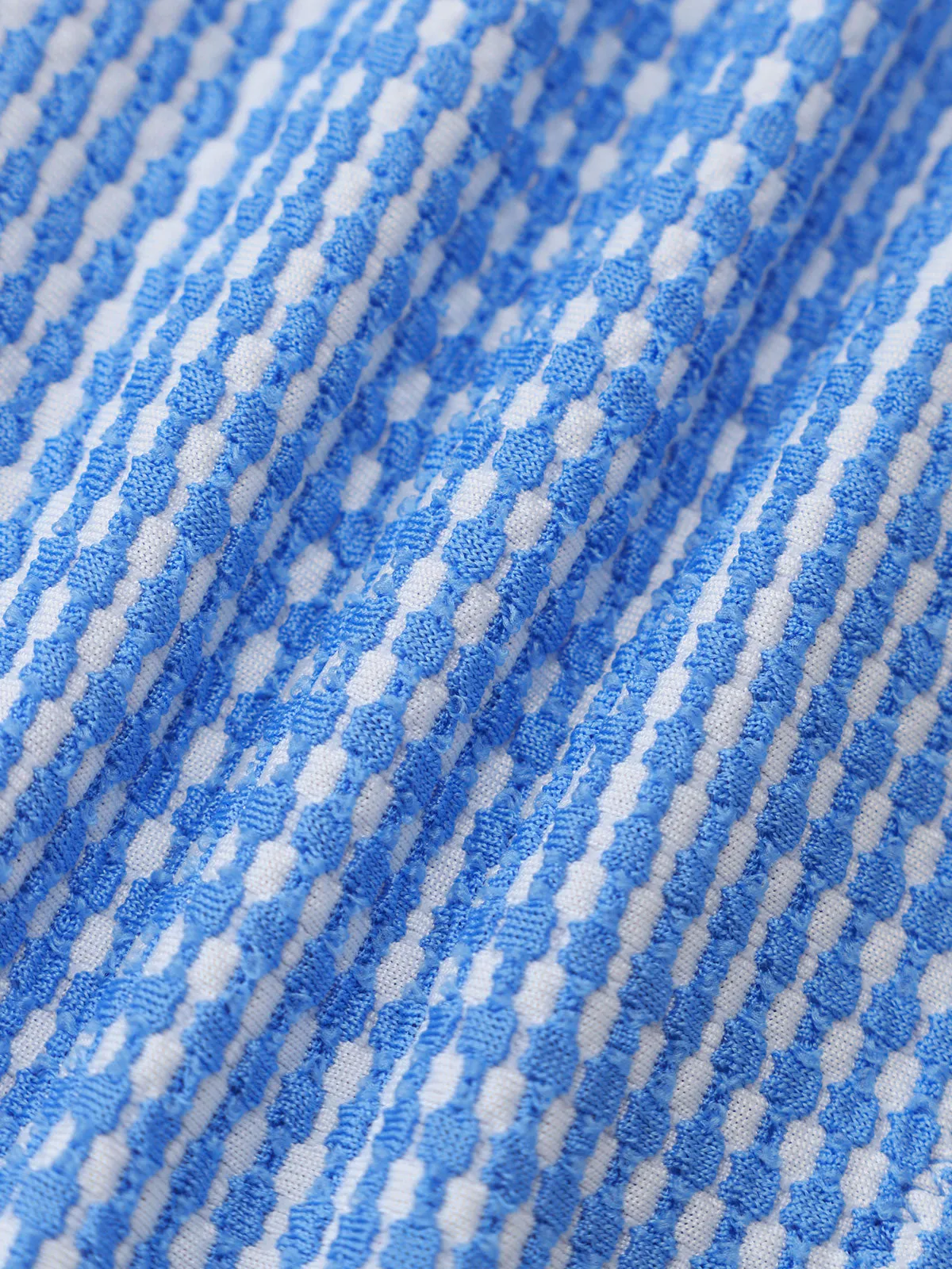 Blue Plaid Drawstring One-Piece Swimsuit sold by BERLOOK product image thumbnail 3