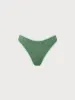 Dark Green Contrast Jacquard Bikini Bottom sold by BERLOOK