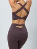 Purple Twist X-Cross Sports Bra - Light Support sold by BERLOOK