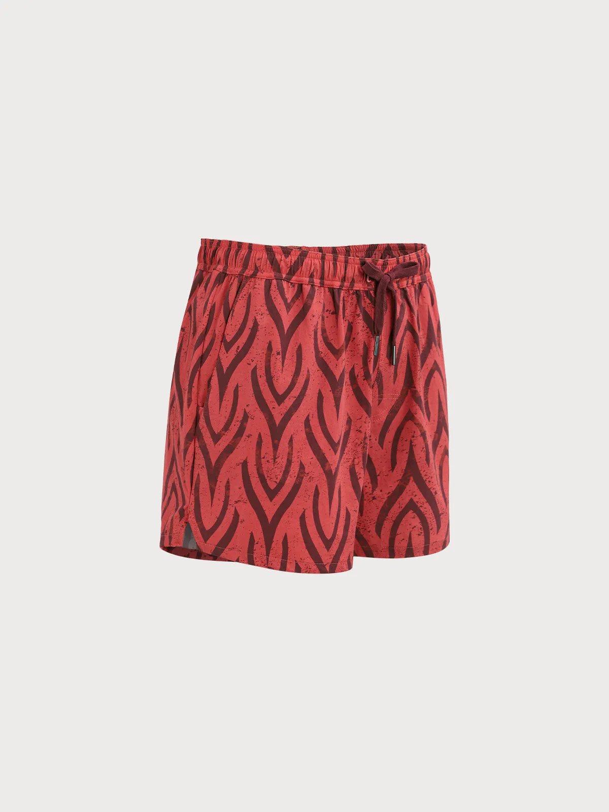 The Wine Red Beach Men's 5" Swimming Trunks sold by BERLOOK product image thumbnail 2