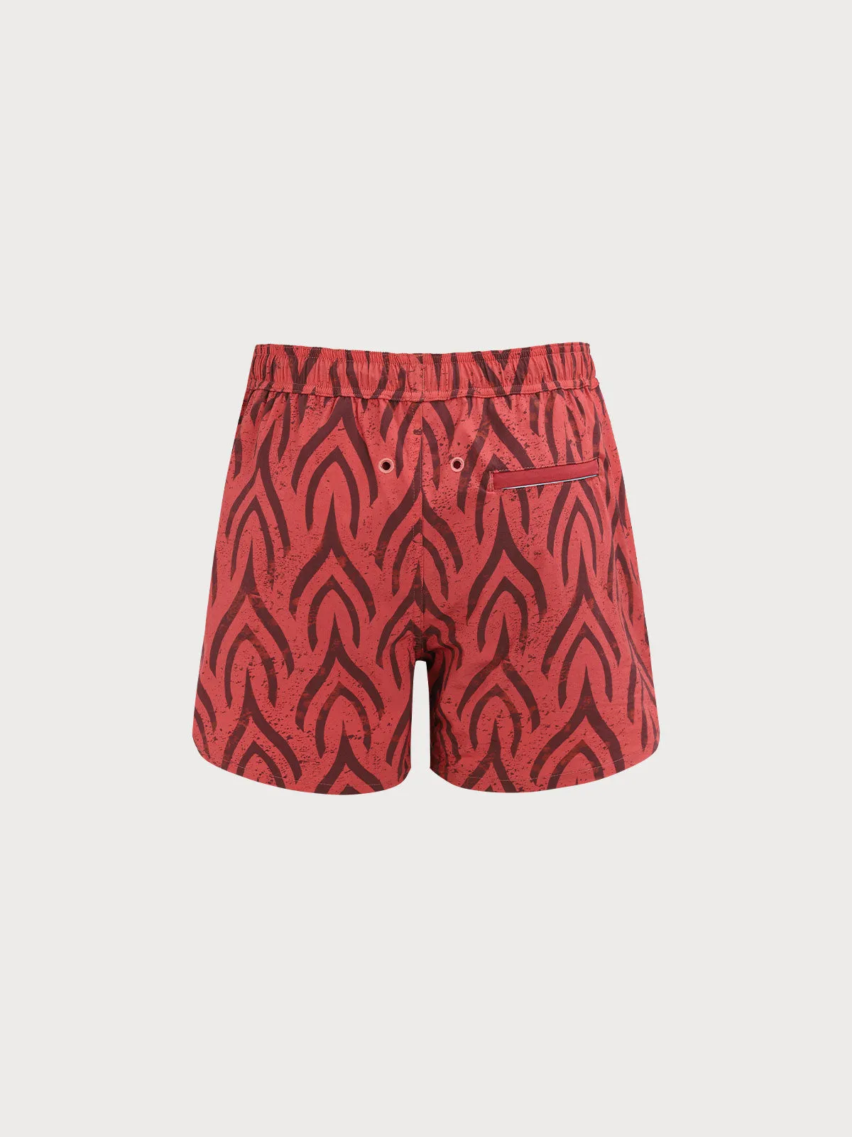 The Wine Red Beach Men's 5" Swimming Trunks sold by BERLOOK product image thumbnail 3