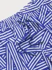 The Navy Geometric Beach Men's 5" Swimming Trunks sold by BERLOOK