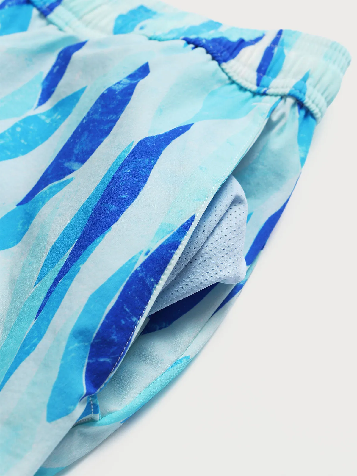 The Blue Geometric Men's 5" Swimming Trunks sold by BERLOOK product image thumbnail 5