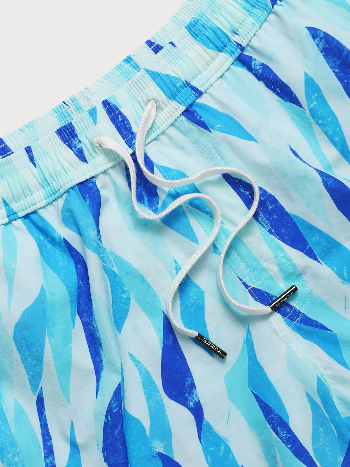 The Blue Geometric Men's 5" Swimming Trunks sold by BERLOOK product image thumbnail 4