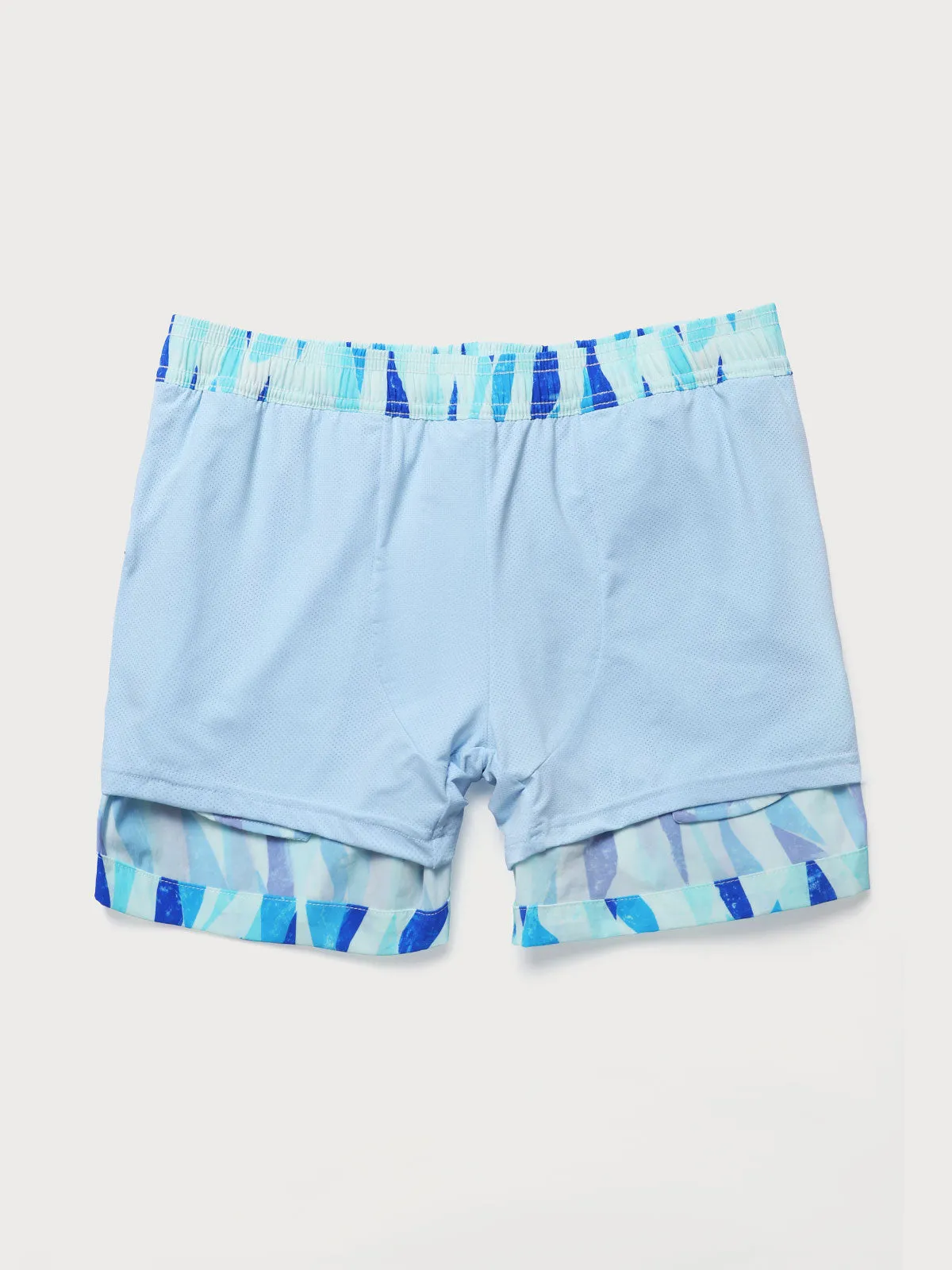 The Blue Geometric Men's 5" Swimming Trunks sold by BERLOOK product image thumbnail 3