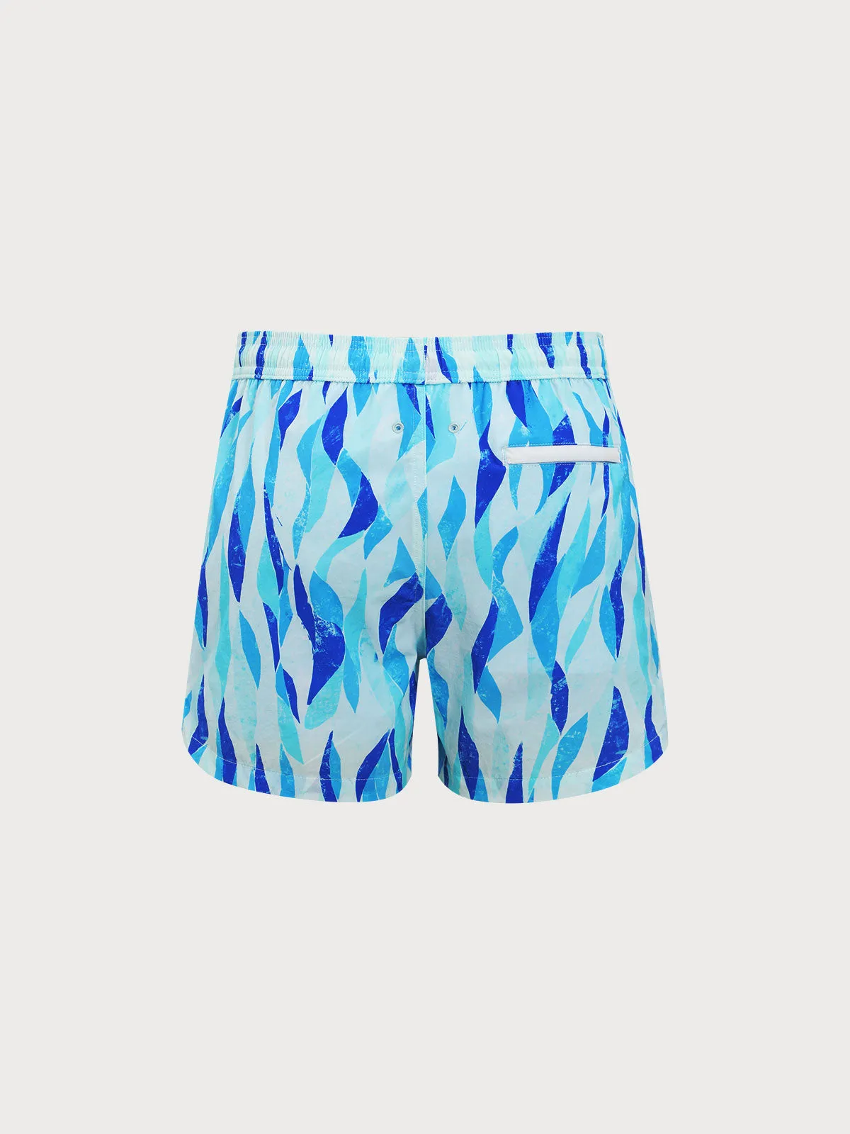 The Blue Geometric Men's 5" Swimming Trunks sold by BERLOOK product image thumbnail 2