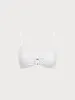 White Paisley O-Ring Bikini Top sold by BERLOOK
