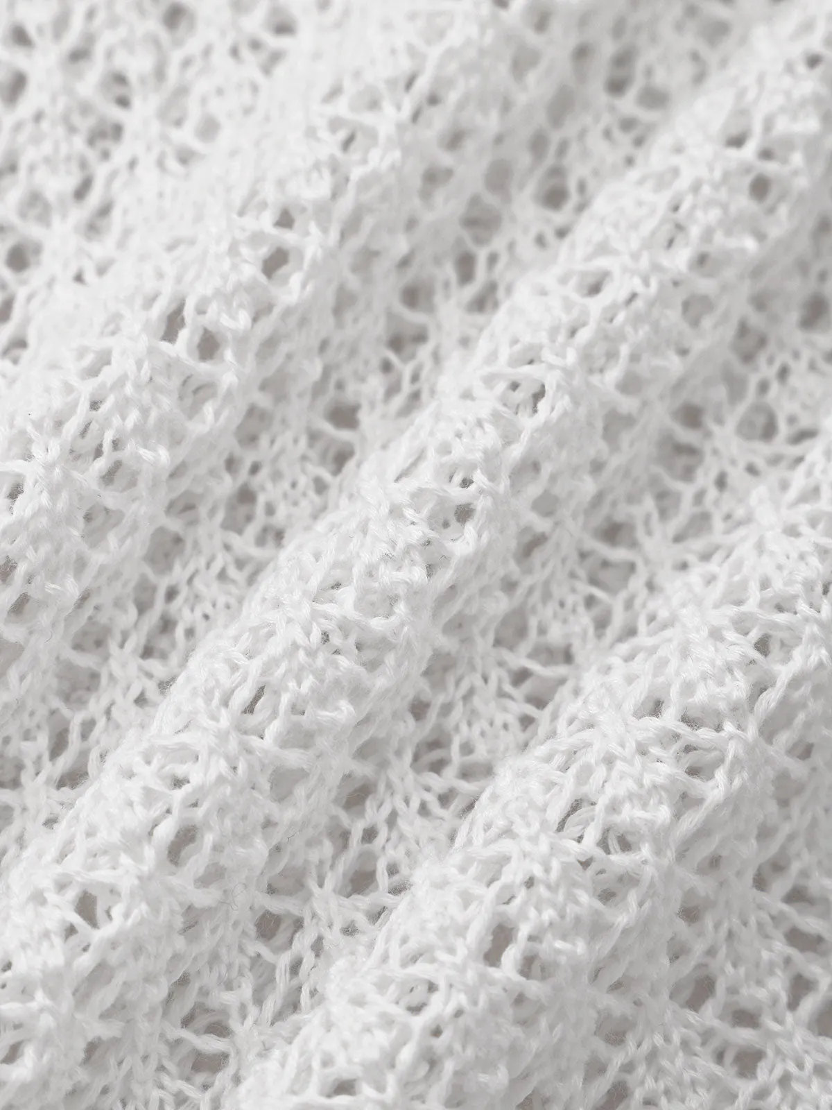 White Long Sleeve Backless Cover-Up Dress sold by BERLOOK product image thumbnail 3