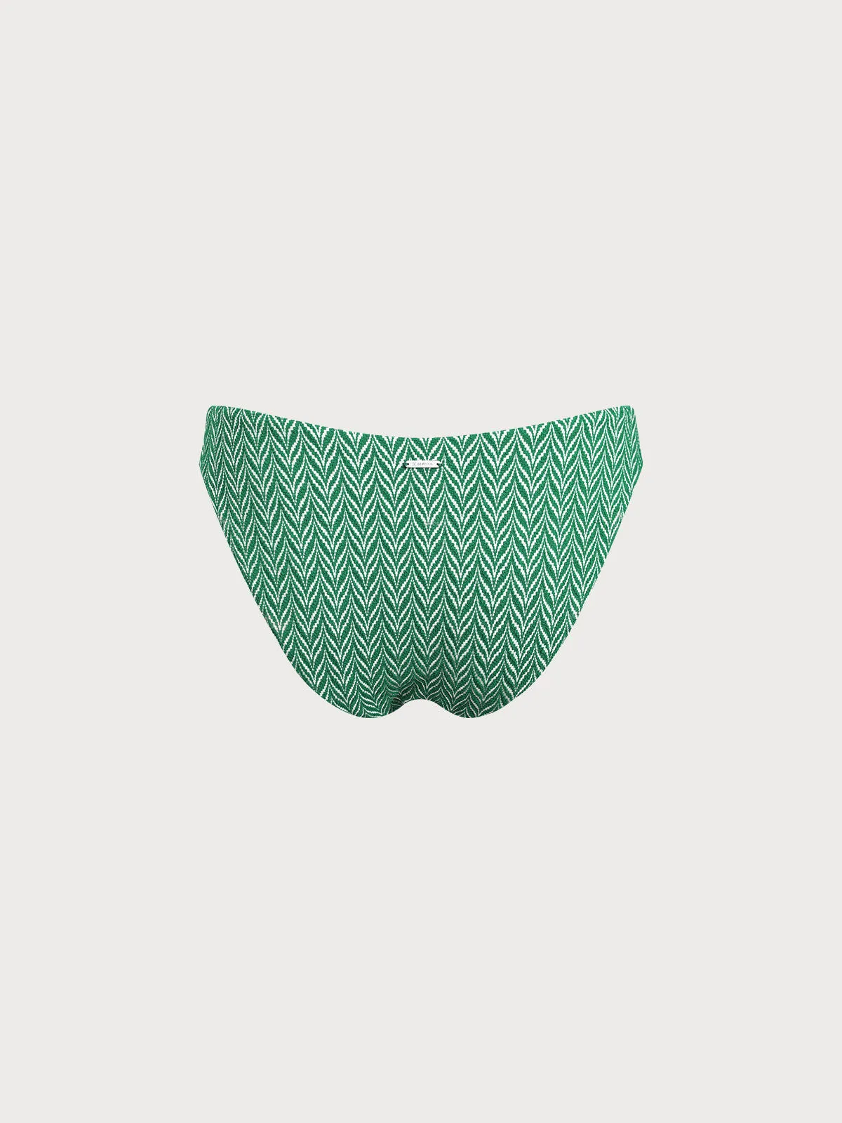 Green Geometric Full Coverage Bikini Bottom sold by BERLOOK product image thumbnail 2