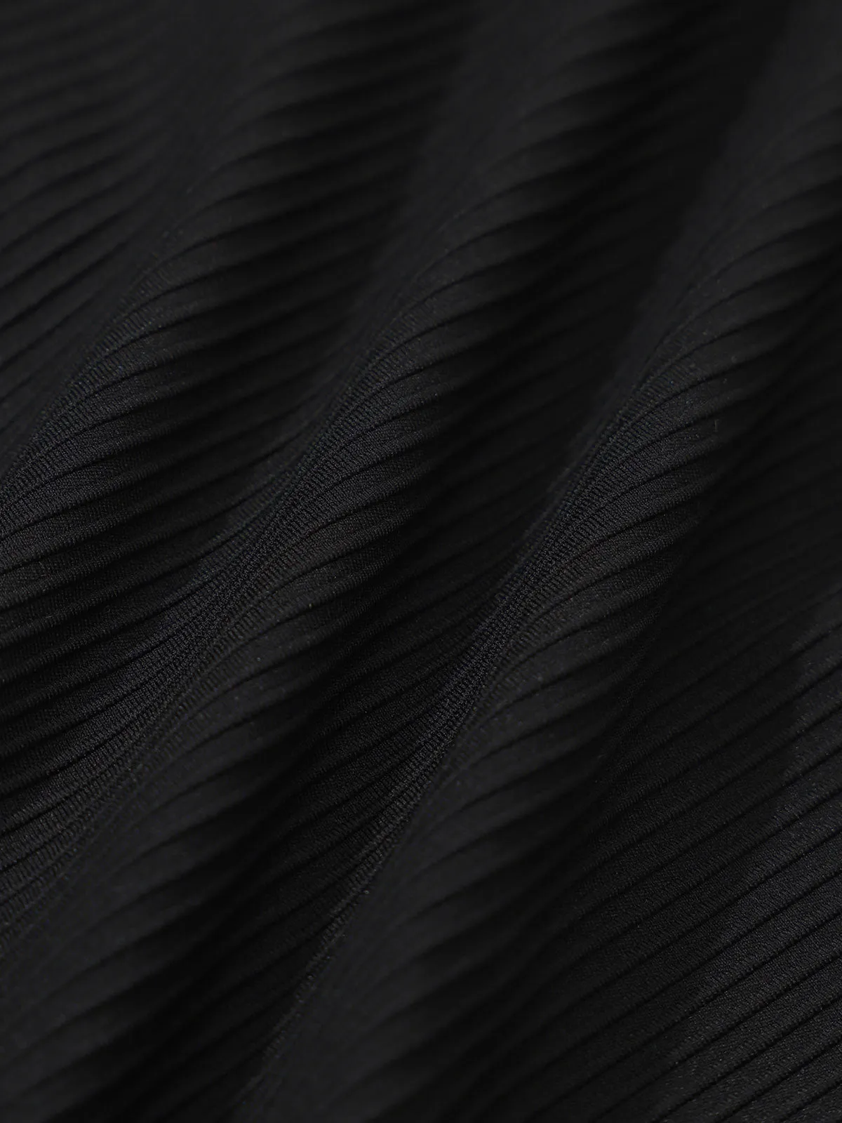 Black Ribbed Twist Knot One-Piece Swimsuit sold by BERLOOK product image thumbnail 3