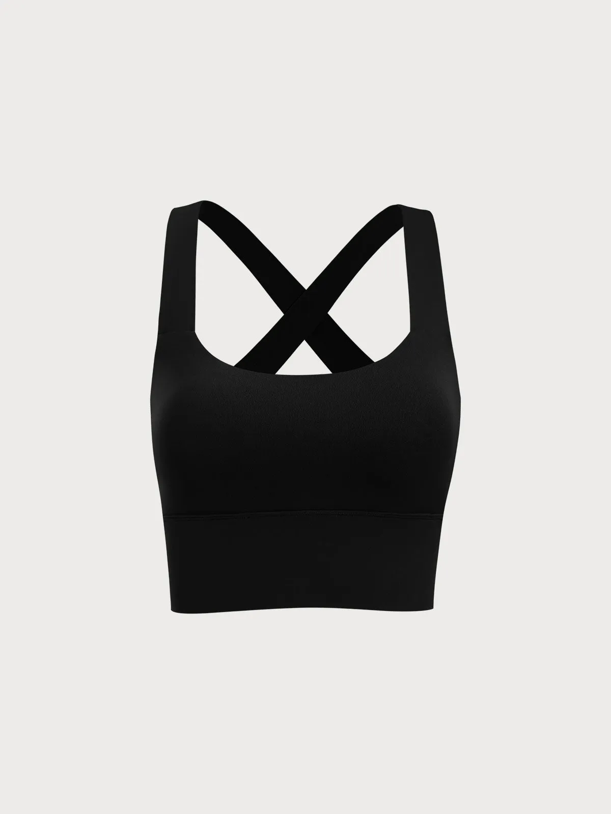 Black Twist X-Cross Sports Bra - Light Support sold by BERLOOK product image thumbnail 5