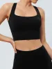 Black Twist X-Cross Sports Bra - Light Support sold by BERLOOK
