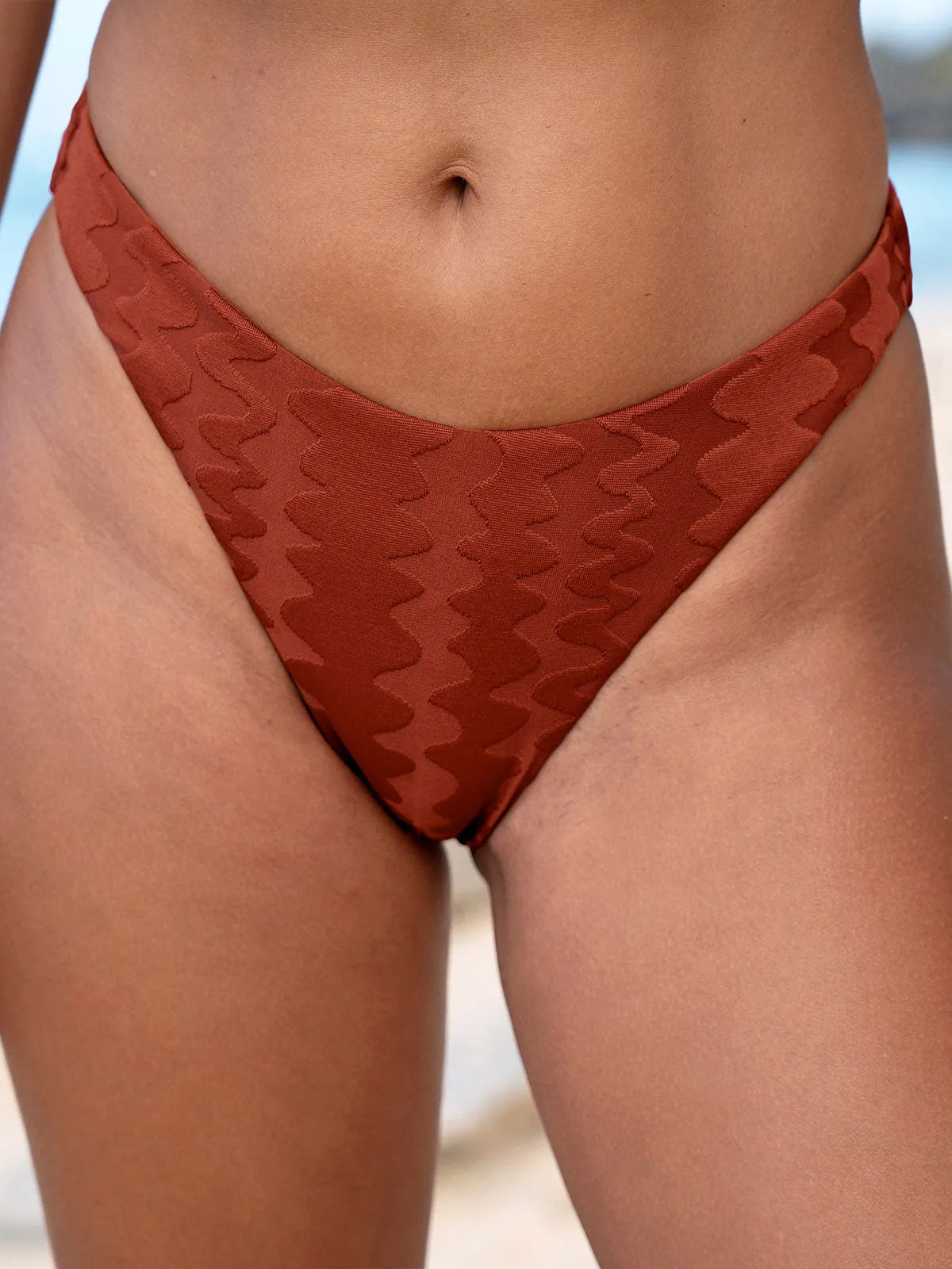 Caramel Textured Bikini Bottom sold by BERLOOK