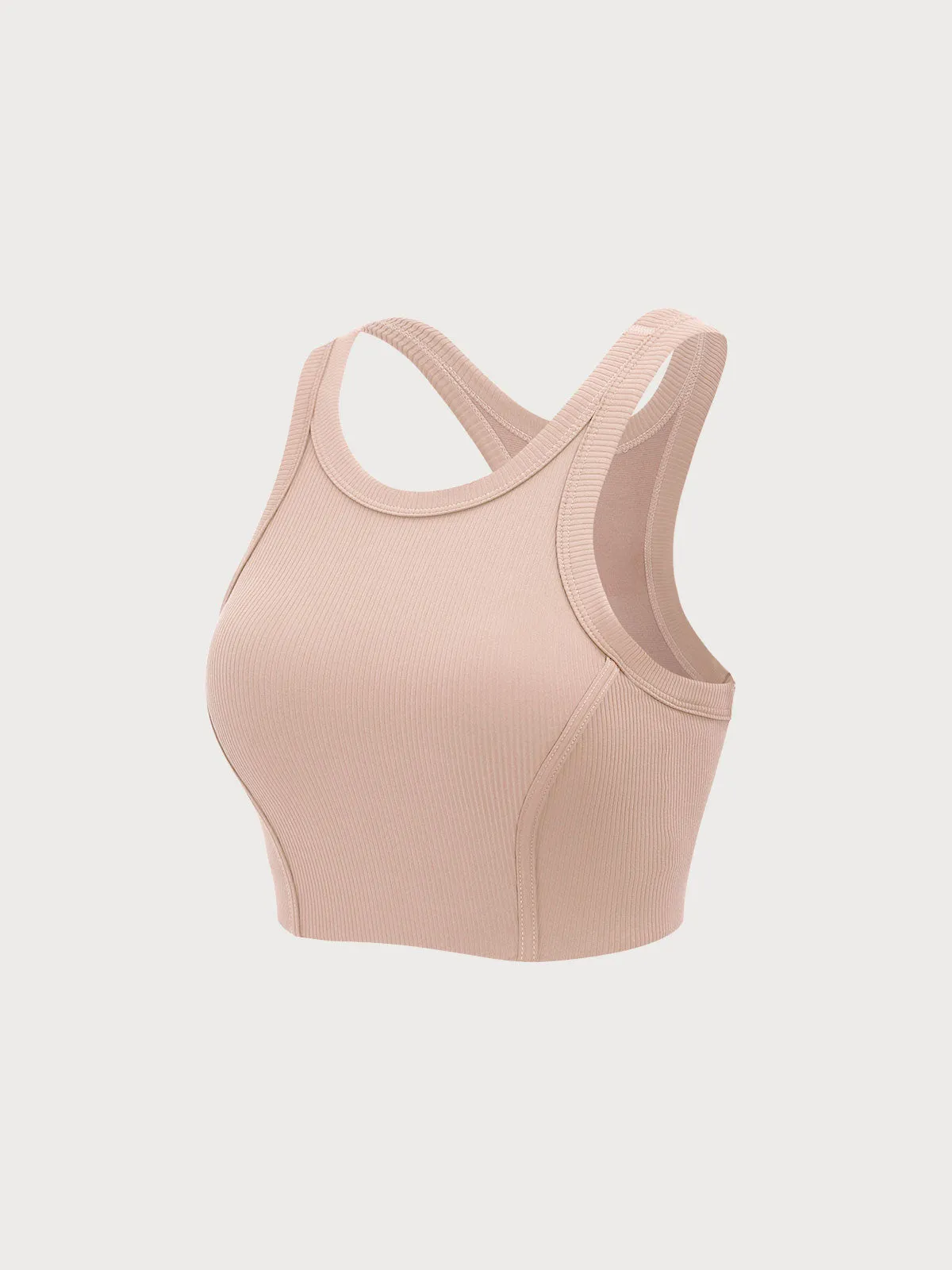 Light Pink Round Neck Tank Top - Light Support sold by BERLOOK product image thumbnail 5