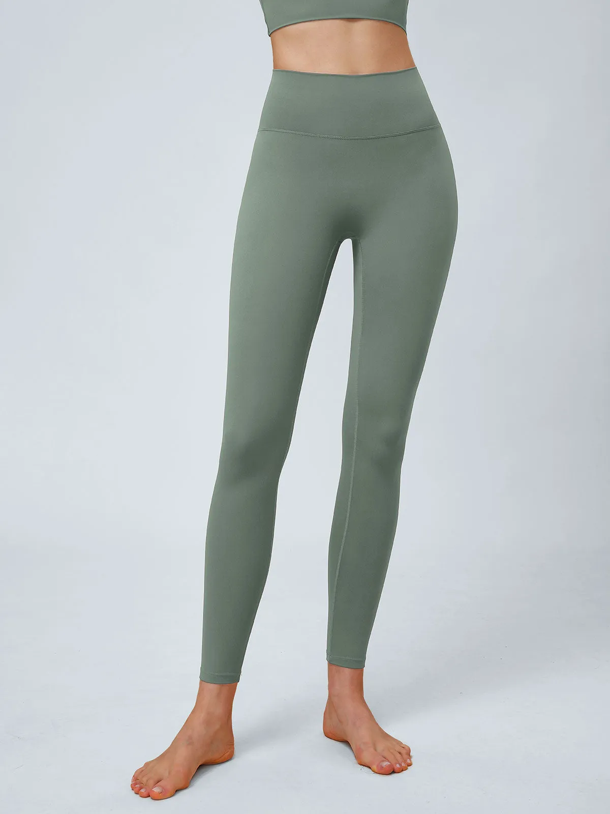 Green Cut Out Leggings 24" sold by BERLOOK product image thumbnail 2