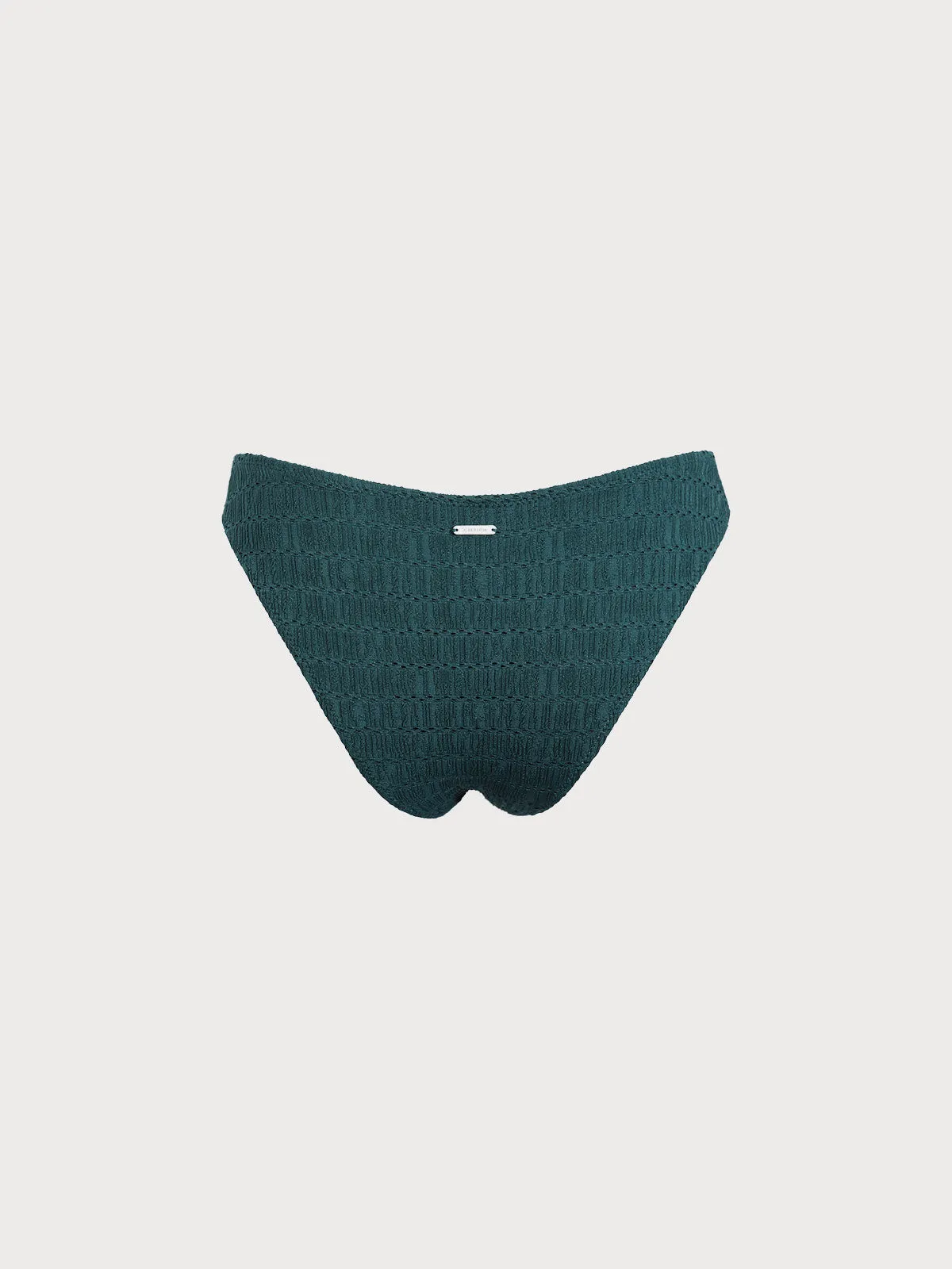 Dark Green Textured Bikini Bottom sold by BERLOOK product image thumbnail 2