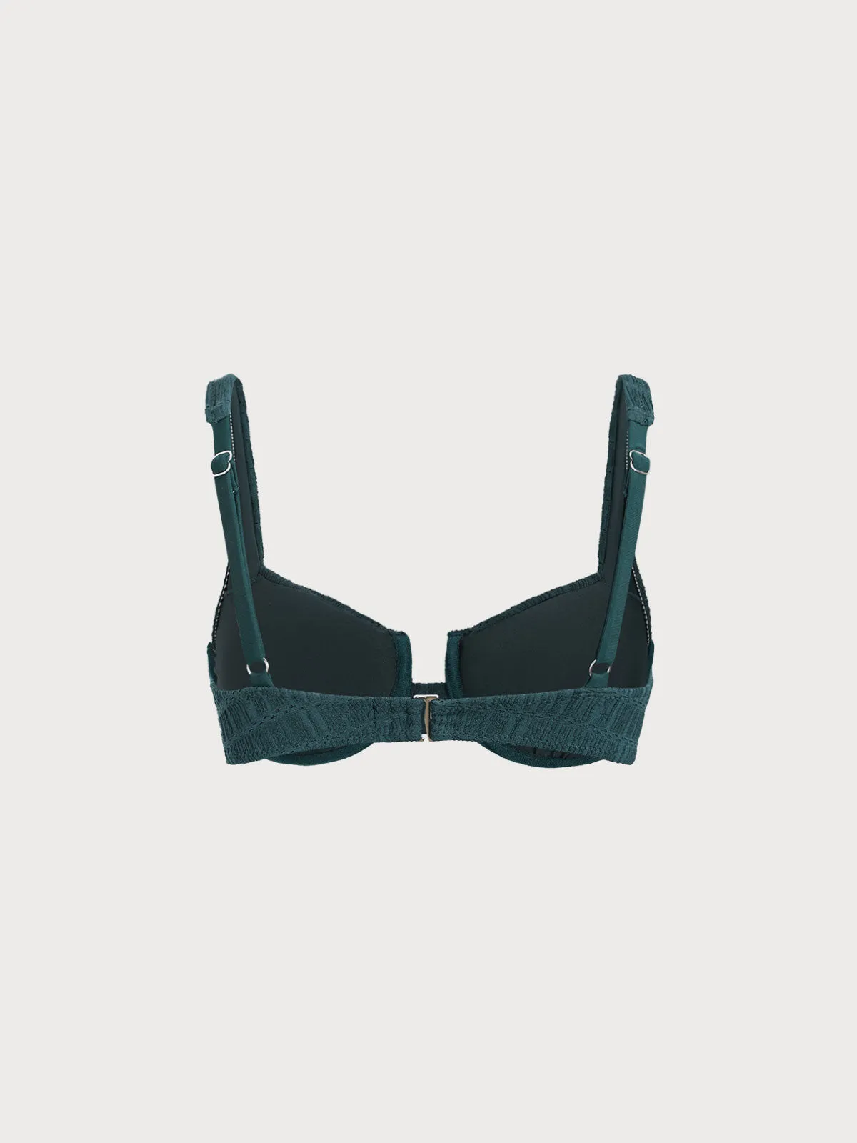 Dark Green Underwire Bikini Top sold by BERLOOK product image thumbnail 2