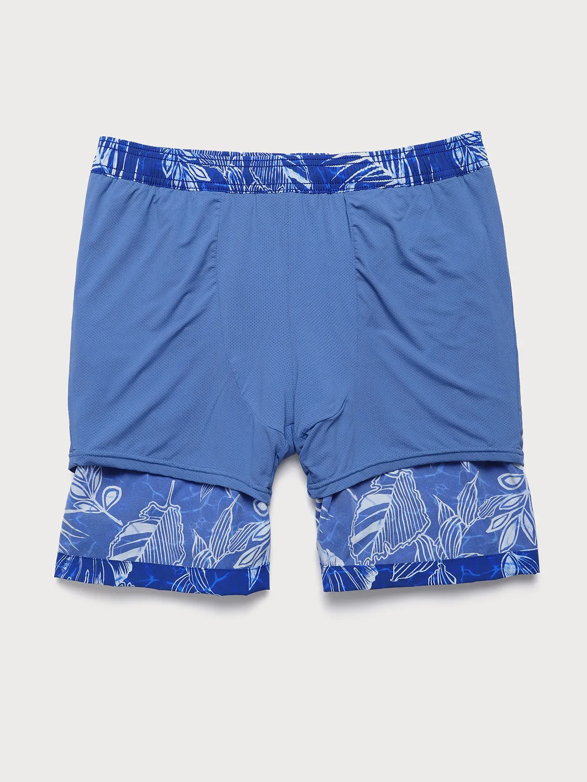 The Navy Leaves Beach Men's 7" Swimming Trunks sold by BERLOOK product image thumbnail 3