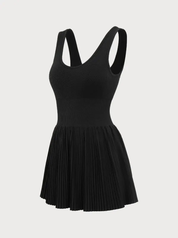 Black A-Line Tennis Dress sold by BERLOOK