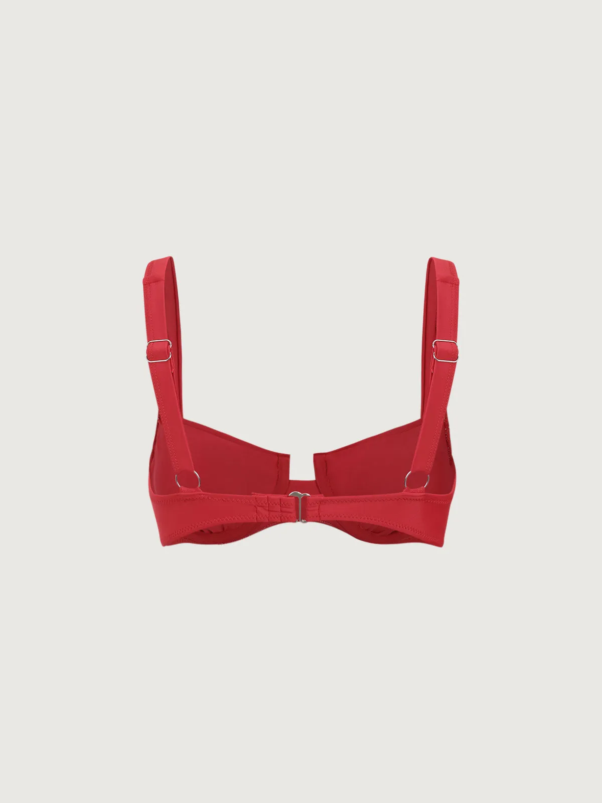 ECONYL® Red Underwire Bikini Top sold by BERLOOK product image thumbnail 2