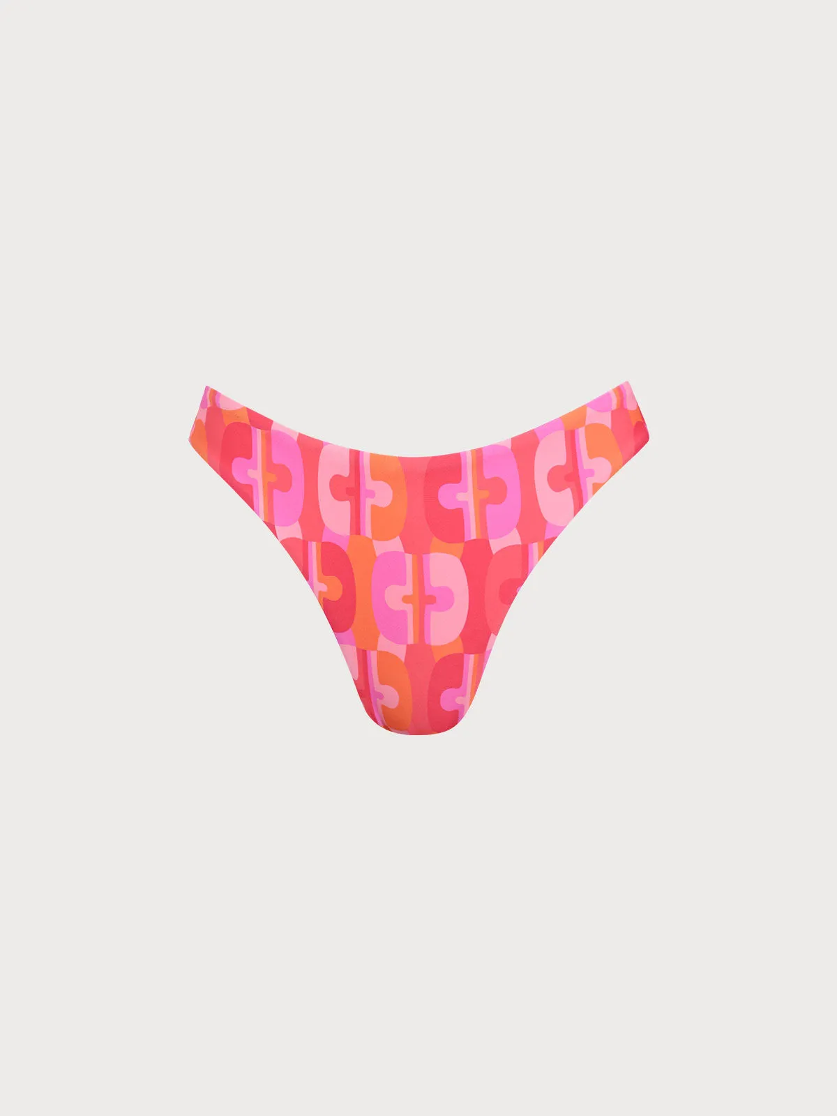 Red Geometric Floral Bikini Bottom sold by BERLOOK product image thumbnail 5