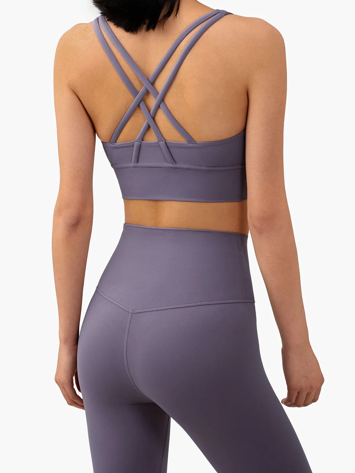 Purple X Cross Sports Bra sold by BERLOOK product image thumbnail 2