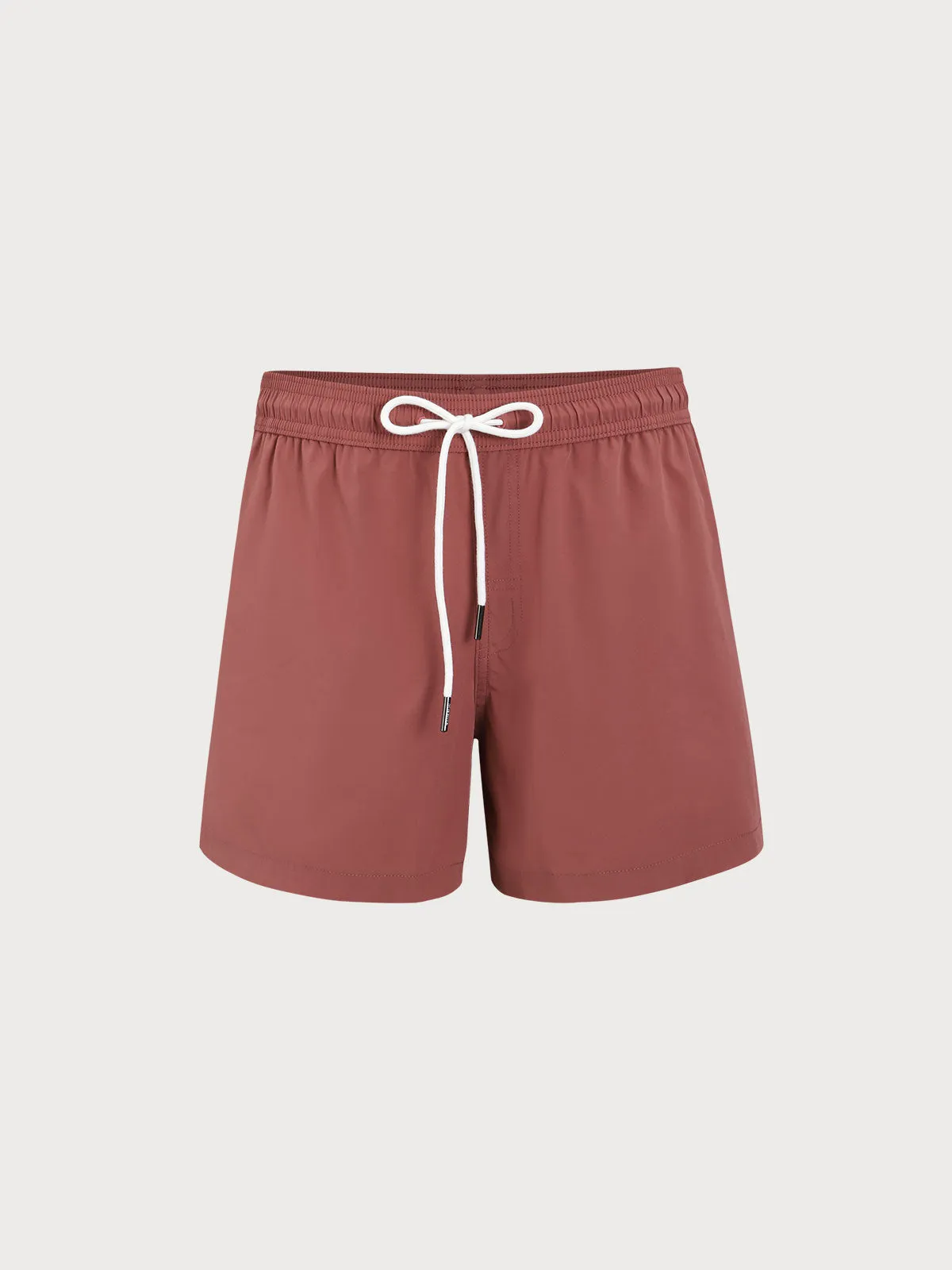 Brick Red Beach Men's 5" Swimming Trunks sold by BERLOOK