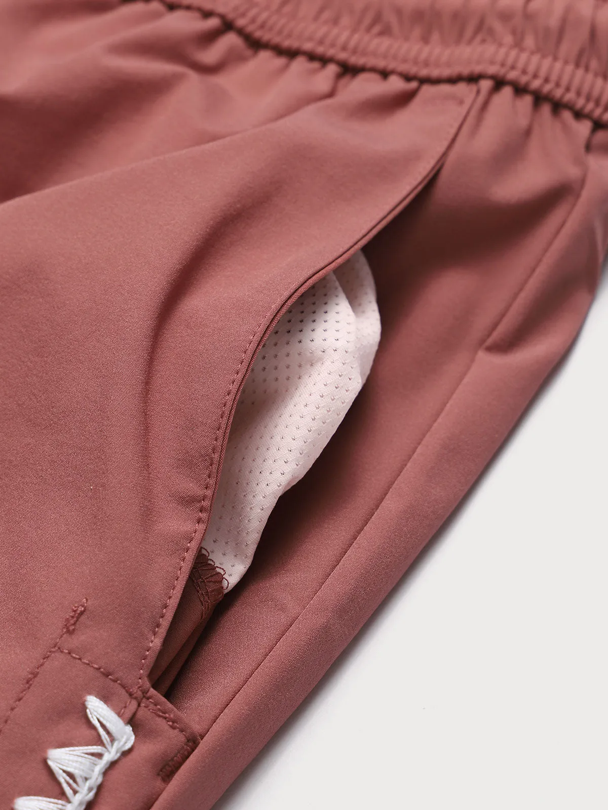 Brick Red Beach Men's 5" Swimming Trunks sold by BERLOOK product image thumbnail 5