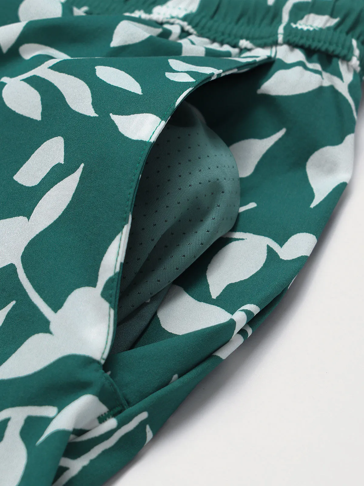 Green Floral Beach Men's 5" Swimming Trunks sold by BERLOOK product image thumbnail 5