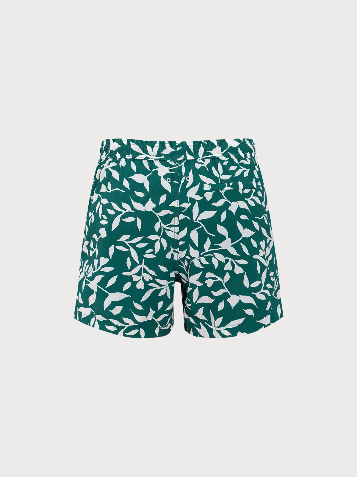 Green Floral Beach Men's 5" Swimming Trunks sold by BERLOOK product image thumbnail 2
