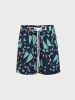 Navy Sailing Triangle Beach Men's 7" Swimming Trunks sold by BERLOOK