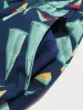 Navy Sailing Triangle Beach Men's 7" Swimming Trunks sold by BERLOOK