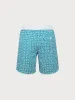 Blue Plaid Beach Men's 7" Swimming Trunks sold by BERLOOK