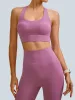 Pink U Neck X Cross Sports Bra - Medium Support sold by BERLOOK