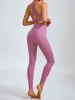 Pink U Neck X Cross Sports Bra - Medium Support sold by BERLOOK