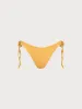 Yellow Jacquard Tie Bikini Bottom sold by BERLOOK
