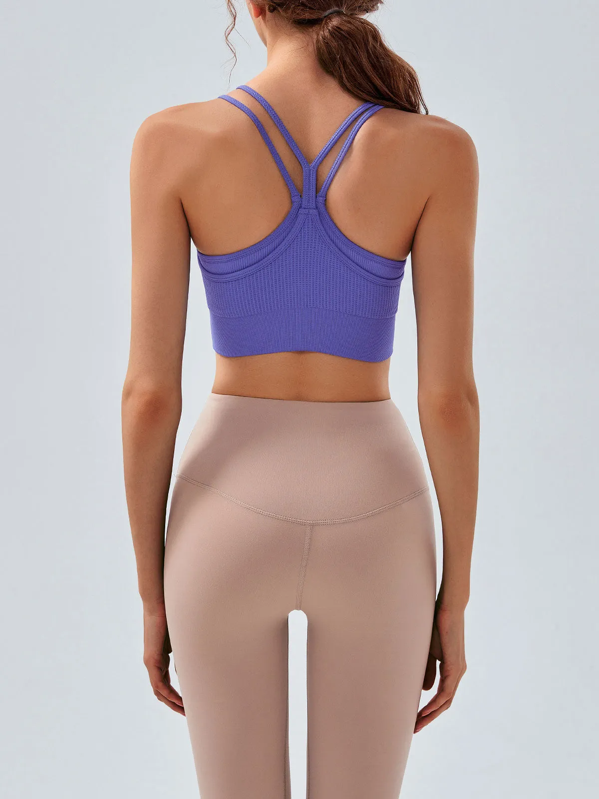 Purple X Cross Sports Bra - Light Support sold by BERLOOK product image thumbnail 2