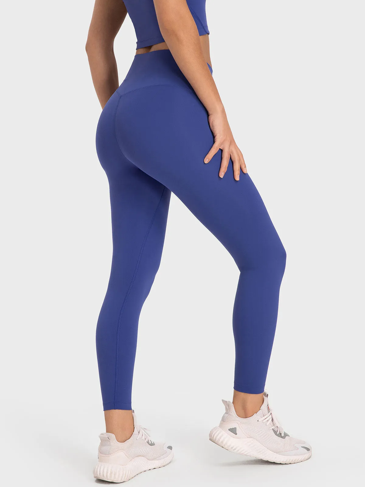 Blue High Waisted Leggings 24” sold by BERLOOK product image thumbnail 3