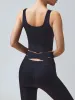 Black U-shape Tank Top - Light Support sold by BERLOOK