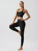 Black Cross Back Sports Bra - Light Support sold by BERLOOK