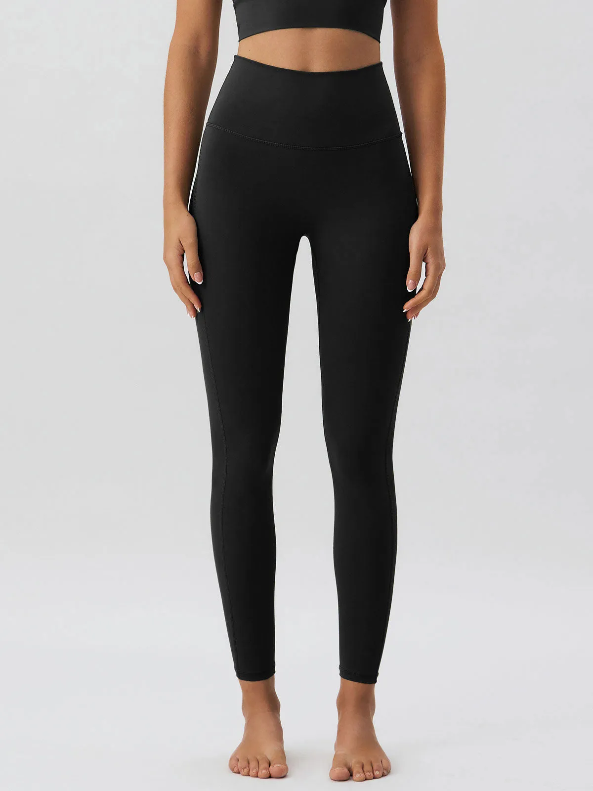 Black High Waisted Leggings 24" sold by BERLOOK