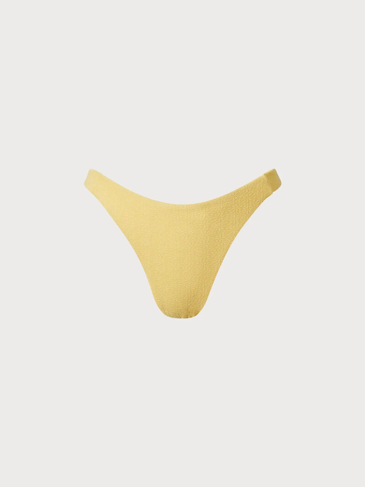 Yellow Jacquard Bikini Bottom sold by BERLOOK product image thumbnail 5