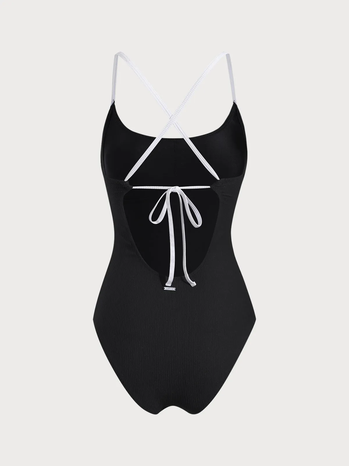Black Contrast X Cross One-Piece Swimwear sold by BERLOOK product image thumbnail 2
