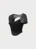 Black Mesh Short Sleeve Top - Light Support sold by BERLOOK