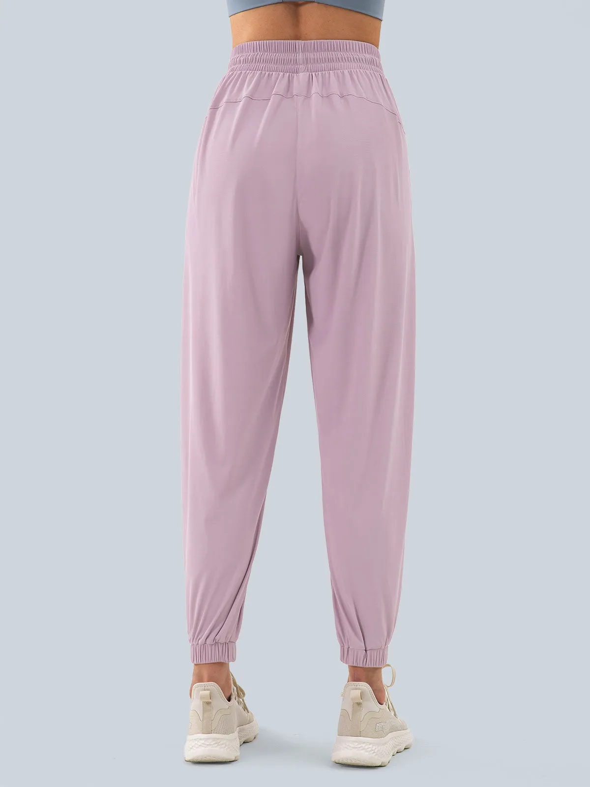 Light Purple Drawstring Pants sold by BERLOOK product image thumbnail 5