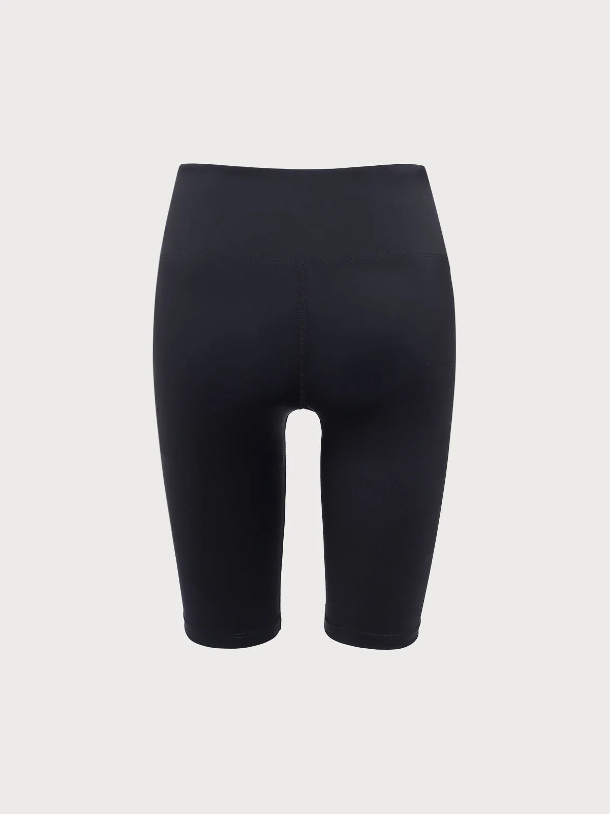 Black High Waisted Quick-Dry Short 9" sold by BERLOOK product image thumbnail 3