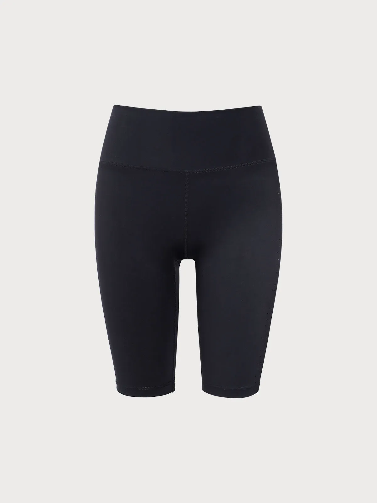 Black High Waisted Quick-Dry Short 9" sold by BERLOOK product image thumbnail 2