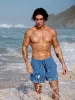 Hapnix® - The Blue Stripe Men's 5" Swim Trunks sold by BERLOOK
