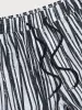 Hapnix® - The Zebra Stripe Men's 5" Swim Trunks sold by BERLOOK