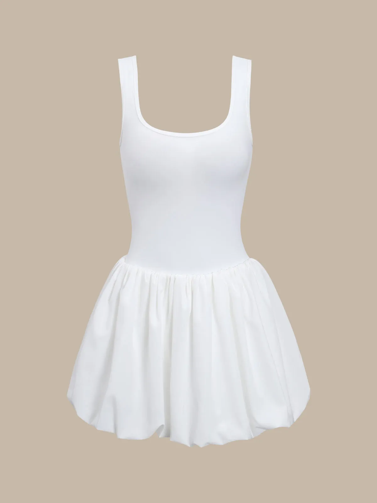White Pocket Tennis Dress- Built-in Shorts sold by BERLOOK product image thumbnail 5